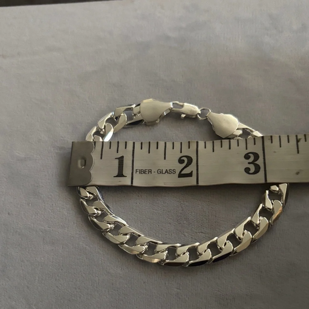 Men's Silver Chain Bracelet